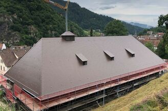 Stadthalle Hornberg, Dacora 20/40/10 Doppeldeckung